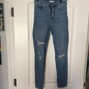 Good American Classic Blue Distressed Women's Jeans